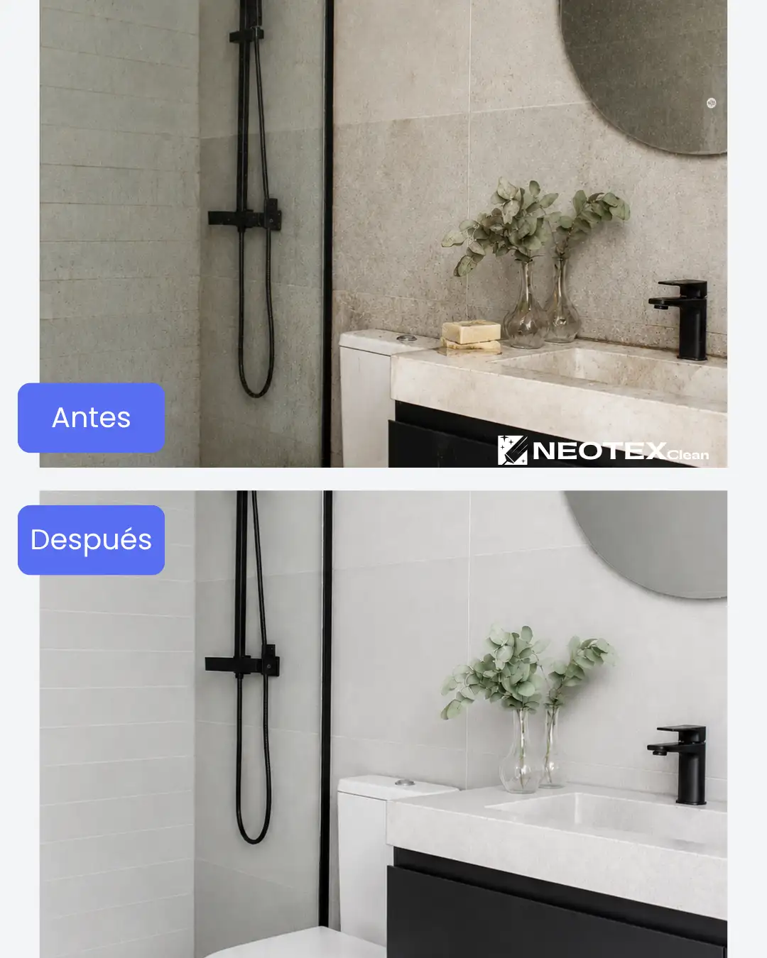 baño antes y después